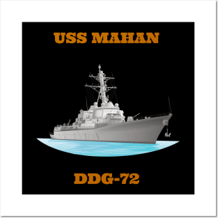 Mahan DDG-72 Destroyer Ship Posters and Art